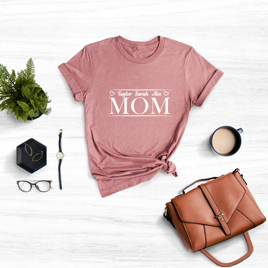 Custom Mama T-shirt: A unique and personalized gift for moms everywhere.