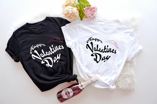 Celebrate the love with this adorable Happy Valentine's Day shirt. 