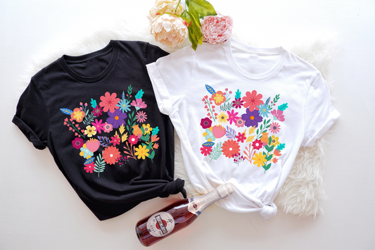 Celebrate the simple joys of life with this unique and eye-catching "Wildflower" tee. 