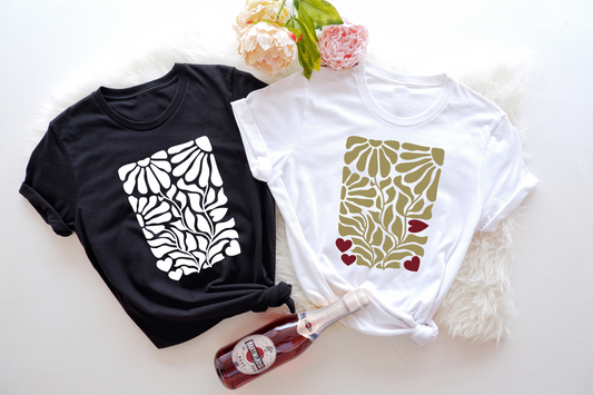 Celebrate the free-spirited vibe of boho style with this unique and eye-catching "Boho Wildflowers" tee.