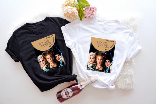 Show off your love for the classic Halloween movie Hocus Pocus with this unique and eye-catching tee.
