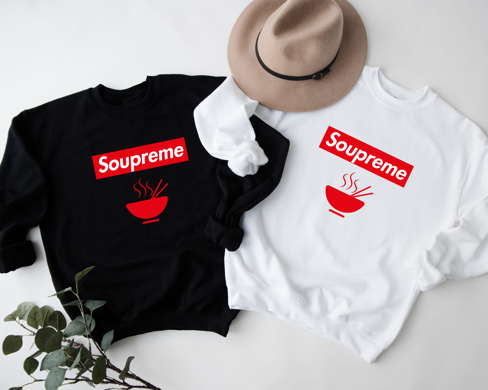 Express your love for ramen and fashion with this tongue-in-cheek "Soupreme" noodle lover t-shirt.
