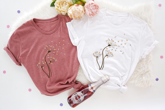 Show your love for dandelions and their whimsical seeds with this delightful "Flower Fly Dandelion" tee