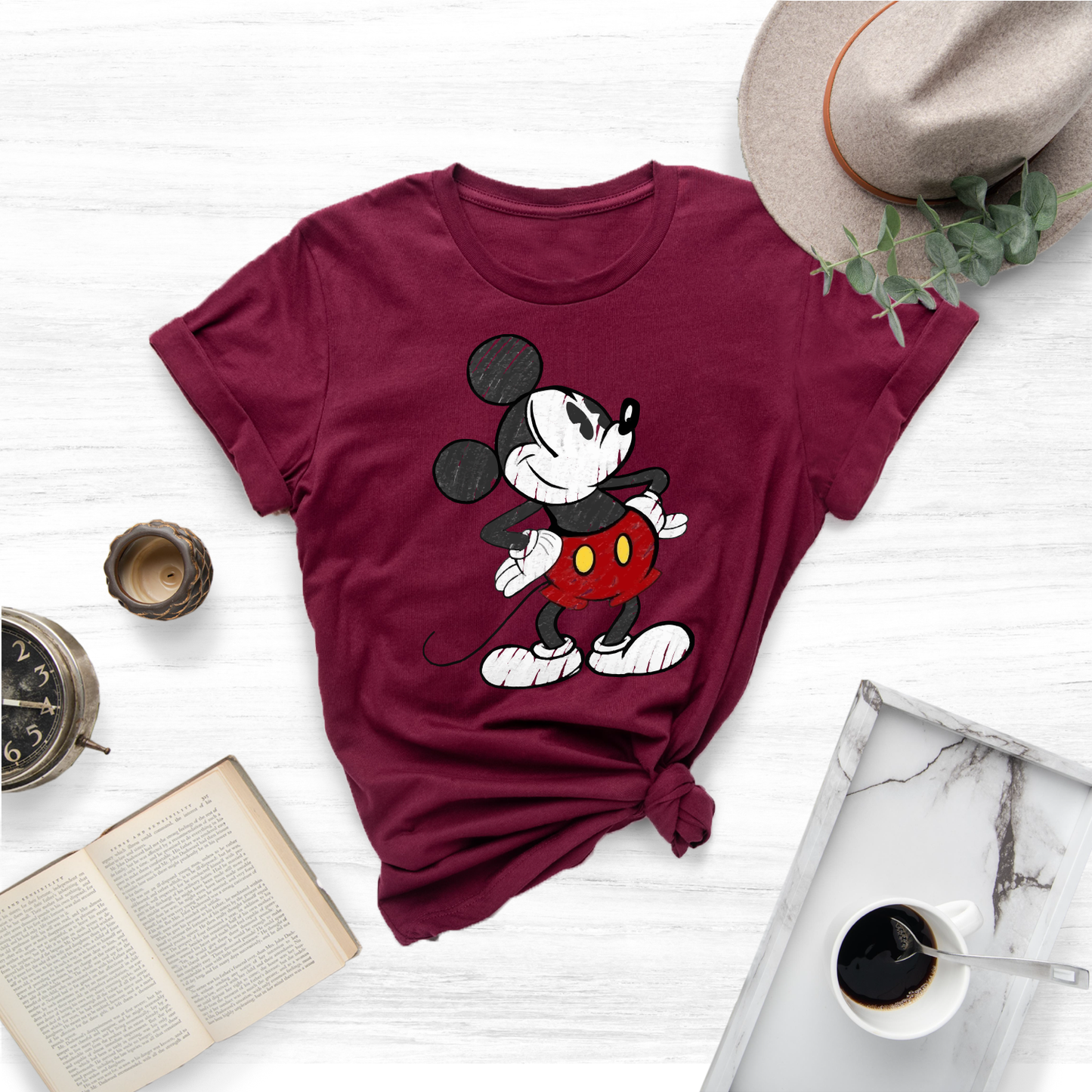 Cute Disney Mickey Mouse Pose Classic Sketch Shirt, Magic Kingdom Holiday Unisex T-shirt Family Birthday Gift Adult Kid Toddler T-shirt