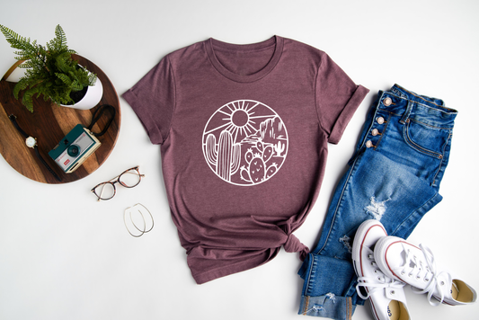 Embrace the rugged beauty and unique charm of the desert with our stylish Cactus Plants T-Shirt.