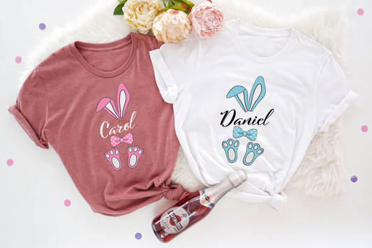 Embrace the spirit of togetherness and create lasting memories with our custom Easter T-shirts for the whole family!