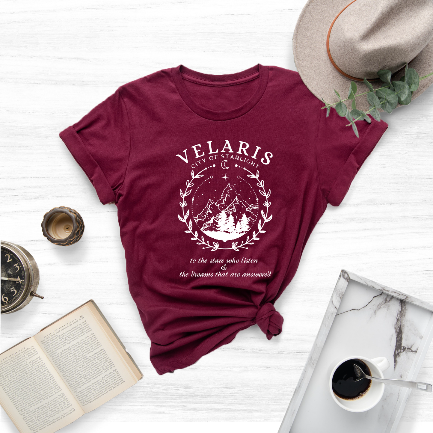 Embark on a literary adventure and celebrate the magic of reading with our enchanting "City of Starlight Reading T-shirt