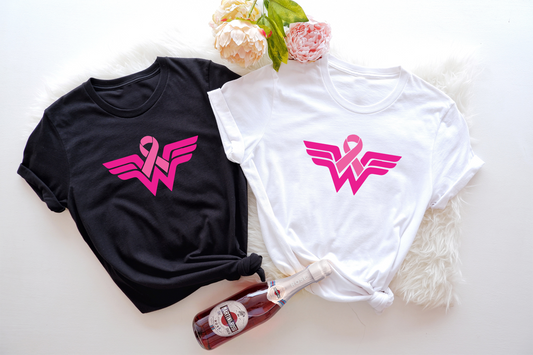 "Wonder Woman fights for justice. We fight for a cure."
