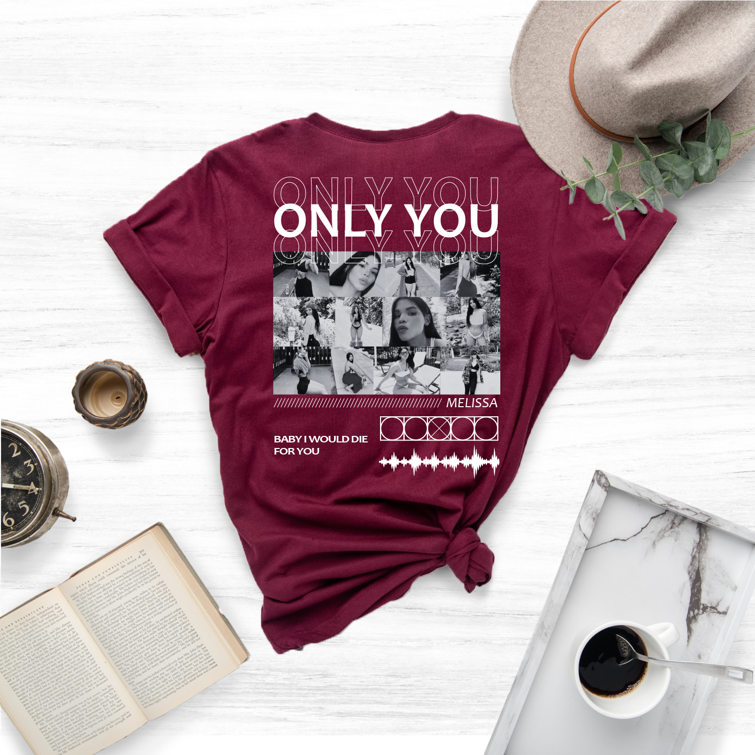 Capture and cherish your precious memories with our one-of-a-kind Only You Photo Shirt, Girlfriend Collage Shirt, the perfect gift for any occasion.