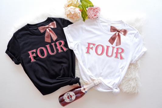 Mark her special milestone with this unique and eye-catching 4th Birthday shirt. 