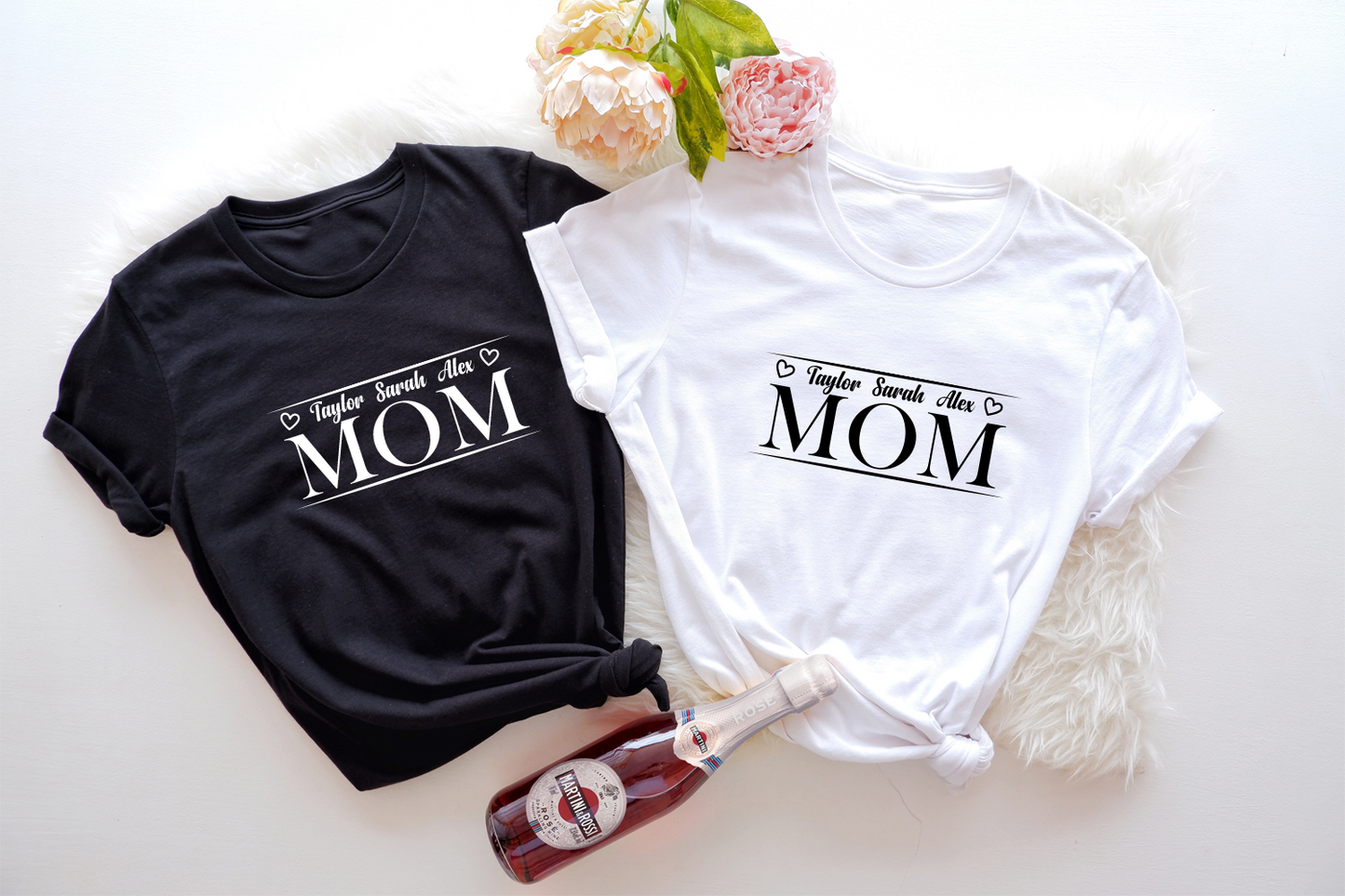 Custom Mama T-shirt: A unique and personalized gift for moms everywhere.