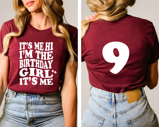 Mark your birthday with this unique and eye-catching "Birthday Girl" shirt for women and girls. 
