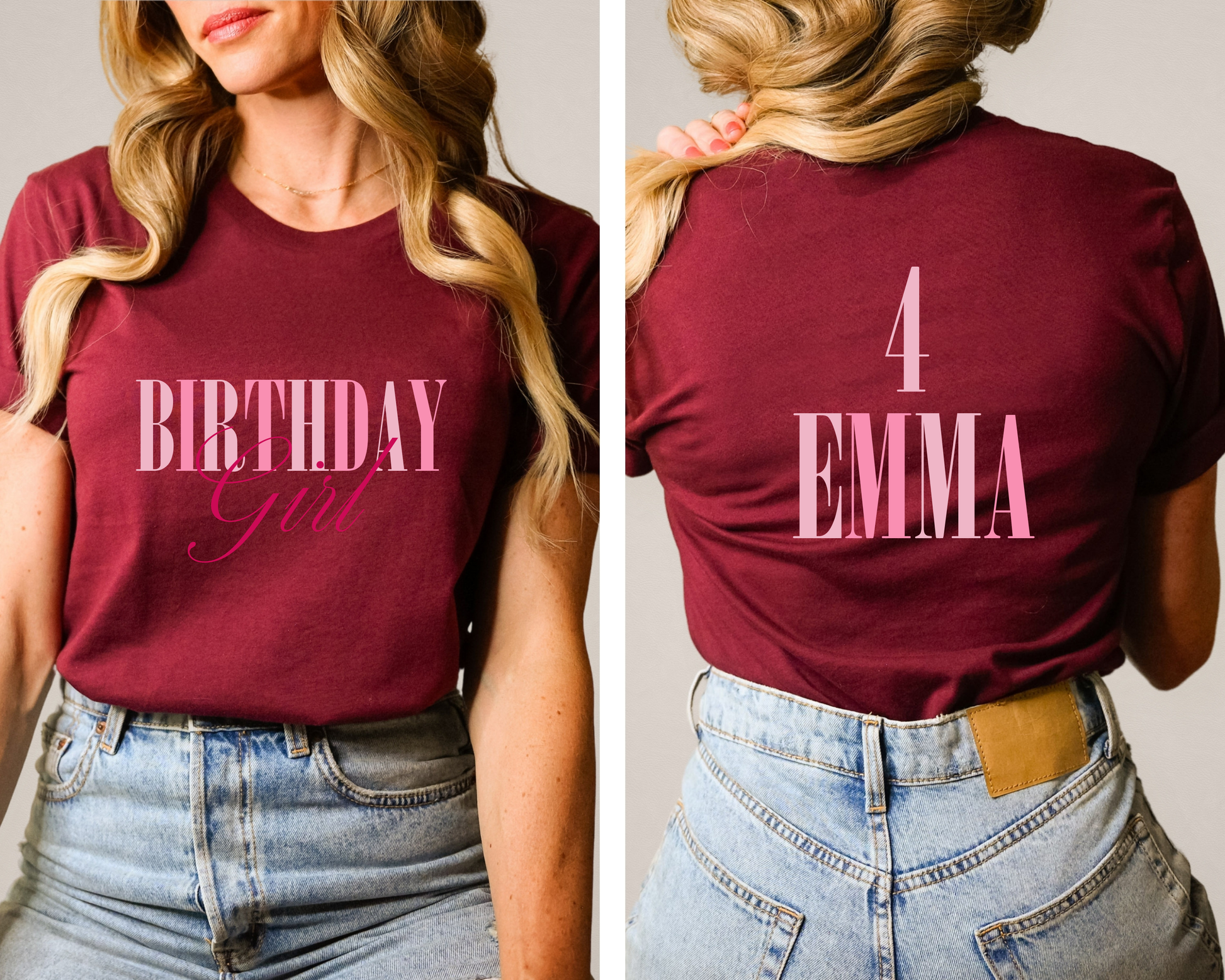 Mark her special milestone with this unique and eye-catching rainbow birthday shirt. 