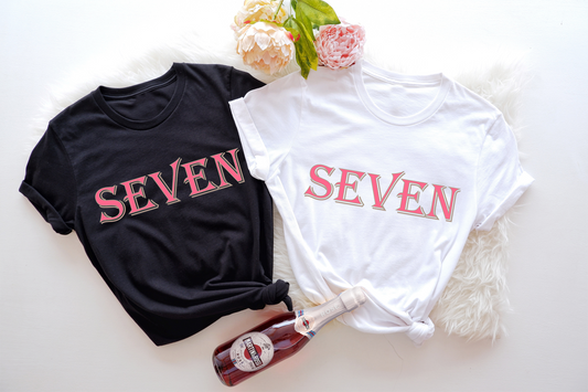 Mark her special milestone with this unique and eye-catching 7th Birthday tee for girls. 
