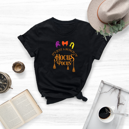 Show off your love for the classic Halloween movie Hocus Pocus with this unique and eye-catching tee. 